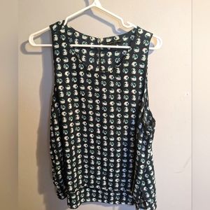 Printed Flowy Tank Top